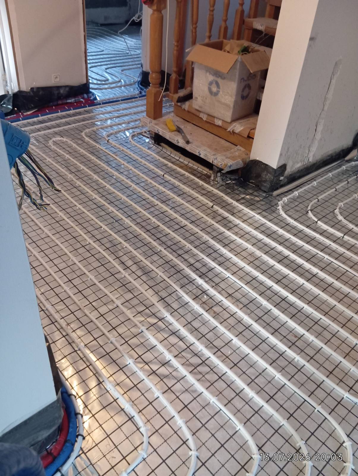 Instalacja ogrzewania podłogowego w domu pod Krakowem